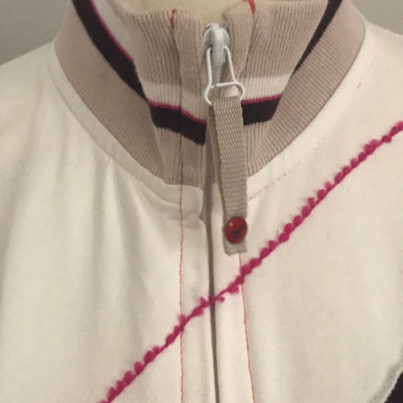 Kejo Zip Front Sweatshirt with Patchwork - Picture 4 of 8